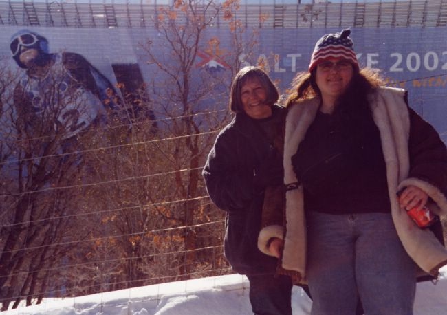 Grandma and me at the Utah Olympic Park